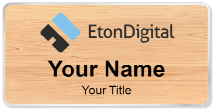 Custom name badges for Eton Digital
