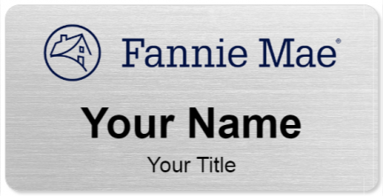 Custom name badges for Fannie Mae