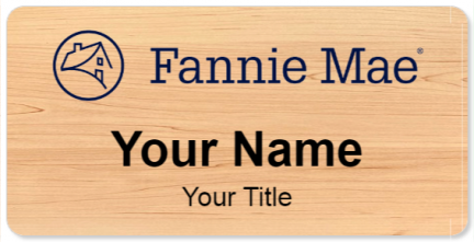 Custom name badges for Fannie Mae