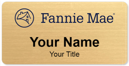 Custom name badges for Fannie Mae
