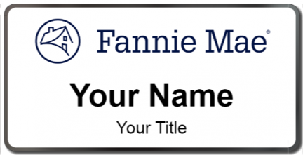 Custom name badges for Fannie Mae