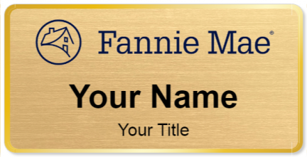 Custom name badges for Fannie Mae
