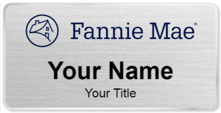 Custom name badges for Fannie Mae
