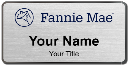 Custom name badges for Fannie Mae