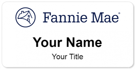 Custom name badges for Fannie Mae