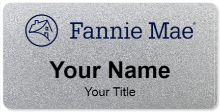 Custom name badges for Fannie Mae