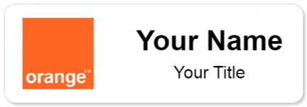 Custom name badges for Orange SA