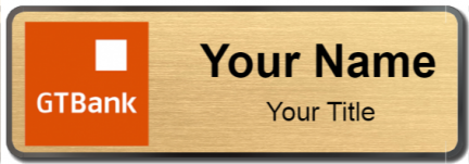 Custom name badges for GT Bank