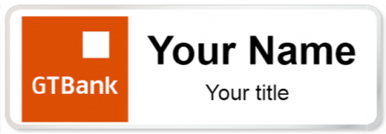 Custom name badges for GT Bank