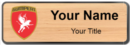 Custom name badges for Gumpert