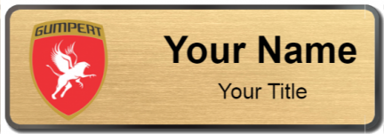 Custom name badges for Gumpert