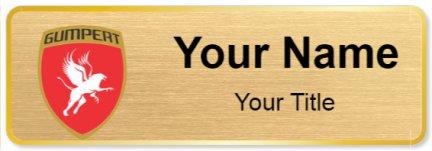 Custom name badges for Gumpert