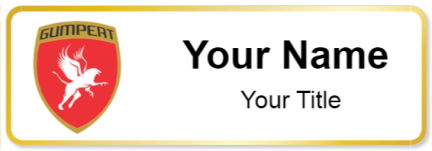 Custom name badges for Gumpert