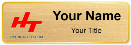Custom name badges for Hyundai Telecom