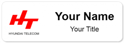 Custom name badges for Hyundai Telecom