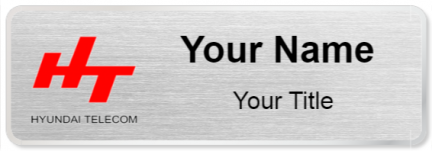 Custom name badges for Hyundai Telecom