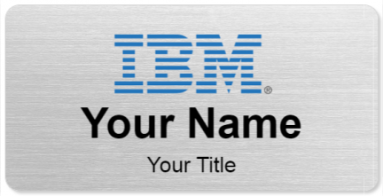 Custom name badges for IBM