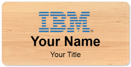 Custom name badges for IBM