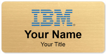 Custom name badges for IBM