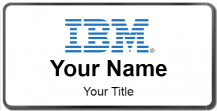 Custom name badges for IBM