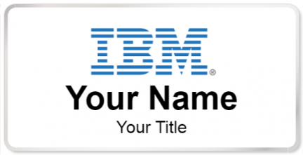 Custom name badges for IBM