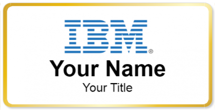 Custom name badges for IBM