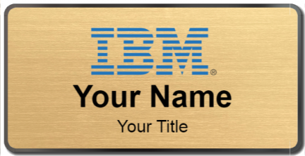 Custom name badges for IBM