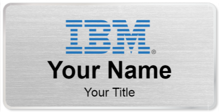 Custom name badges for IBM