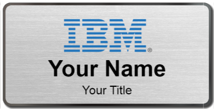Custom name badges for IBM