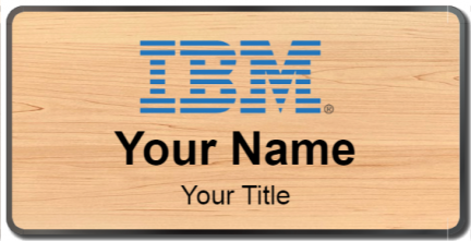 Custom name badges for IBM