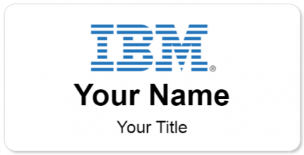 Custom name badges for IBM