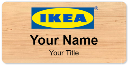Custom name badges for Ikea