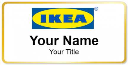 Custom name badges for Ikea