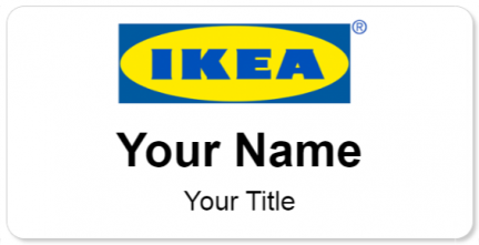 Custom name badges for Ikea