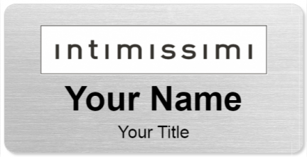Custom name badges for Intimissimi