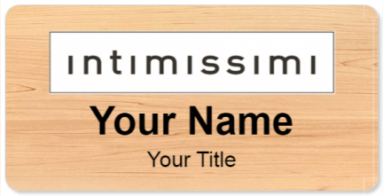 Custom name badges for Intimissimi
