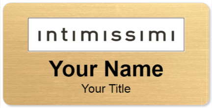 Custom name badges for Intimissimi