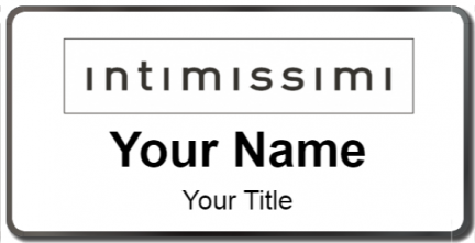 Custom name badges for Intimissimi
