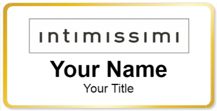 Custom name badges for Intimissimi