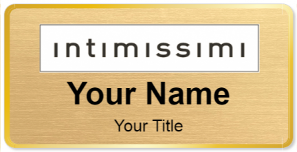Custom name badges for Intimissimi