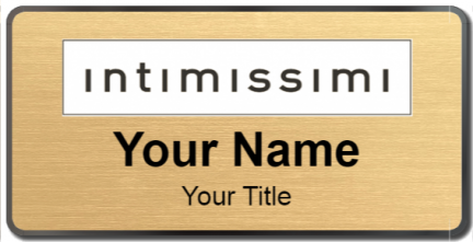 Custom name badges for Intimissimi