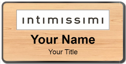 Custom name badges for Intimissimi