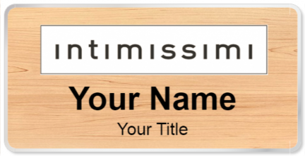 Custom name badges for Intimissimi