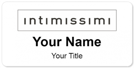 Custom name badges for Intimissimi