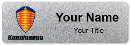 Custom name badges for Koenigsegg