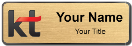 Custom name badges for KT Corporation