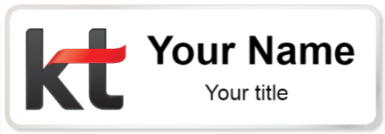 Custom name badges for KT Corporation