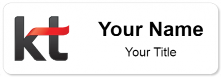 Custom name badges for KT Corporation