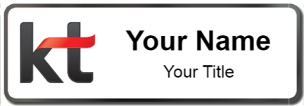 Custom name badges for KT Corporation