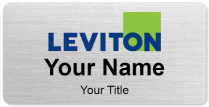 Custom name badges for Leviton